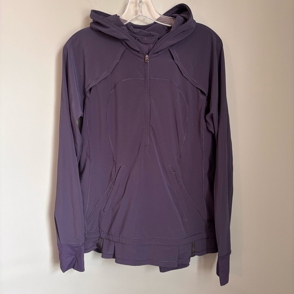 Lululemon Half Zip Hooded Lightweight Workout Running Jacket